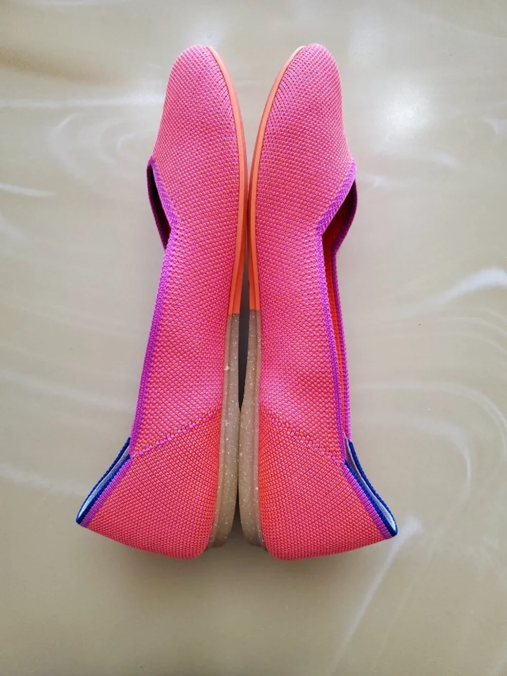 Rothy’s The Flat Tropical Pink Limited Edition Women’s Slip On Flats Size 6.5 - Picture 9 of 13